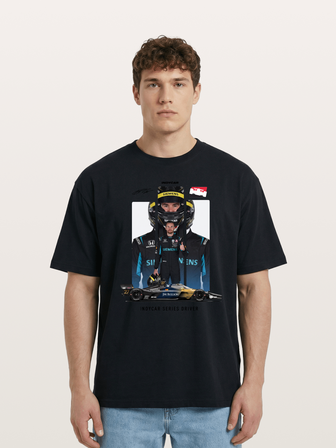 #27 IndyCar Driver Kyle Kirkwood Cotton T-shirt