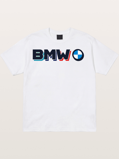 BMW Modern Typography Logo Cotton T-shirt