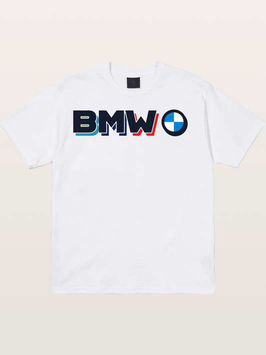 BMW Modern Typography Logo Cotton T-shirt