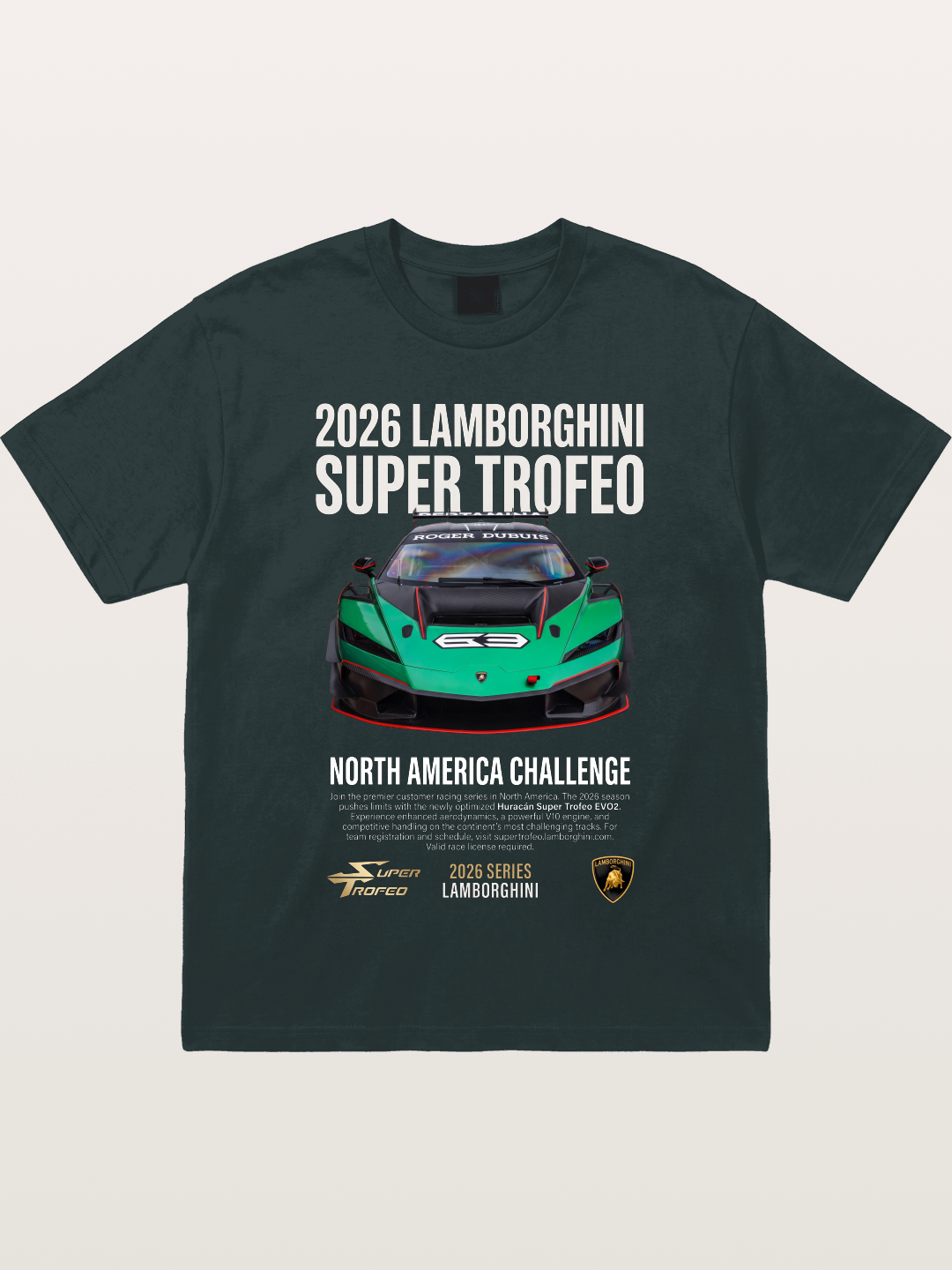 Lamborghini Huracan Green Race Car Gildan T-shirt