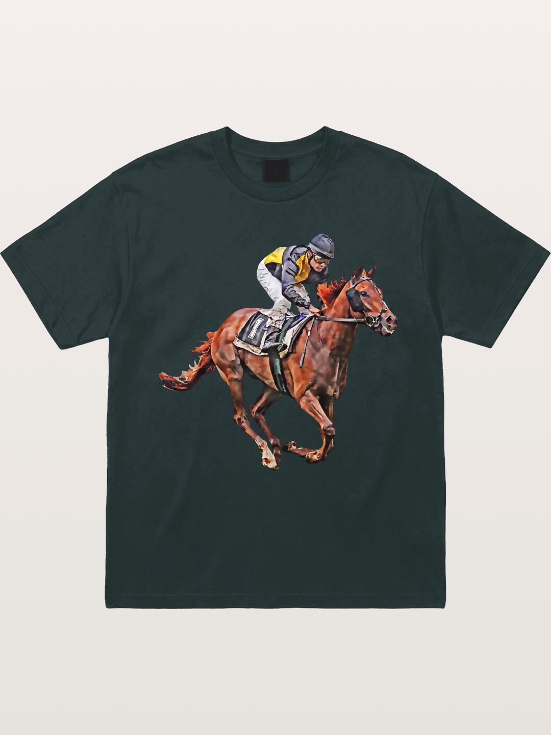 Jockey on Brown Horse Preakness 2026 Gildan T-shirt