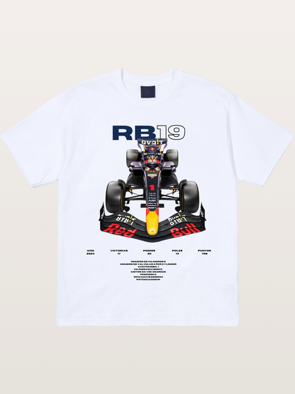 Cat Driving Red Bull F1 Gildan T-shirt