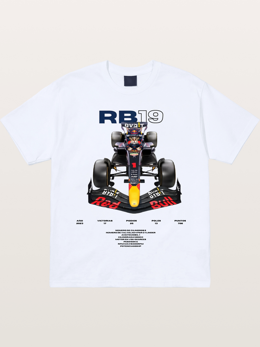 Cat Driving Red Bull F1 Gildan T-shirt