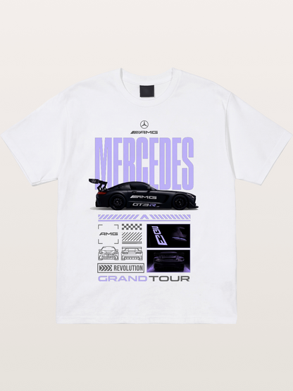 Purple Haze Mercedes Supercar Cotton T-shirt