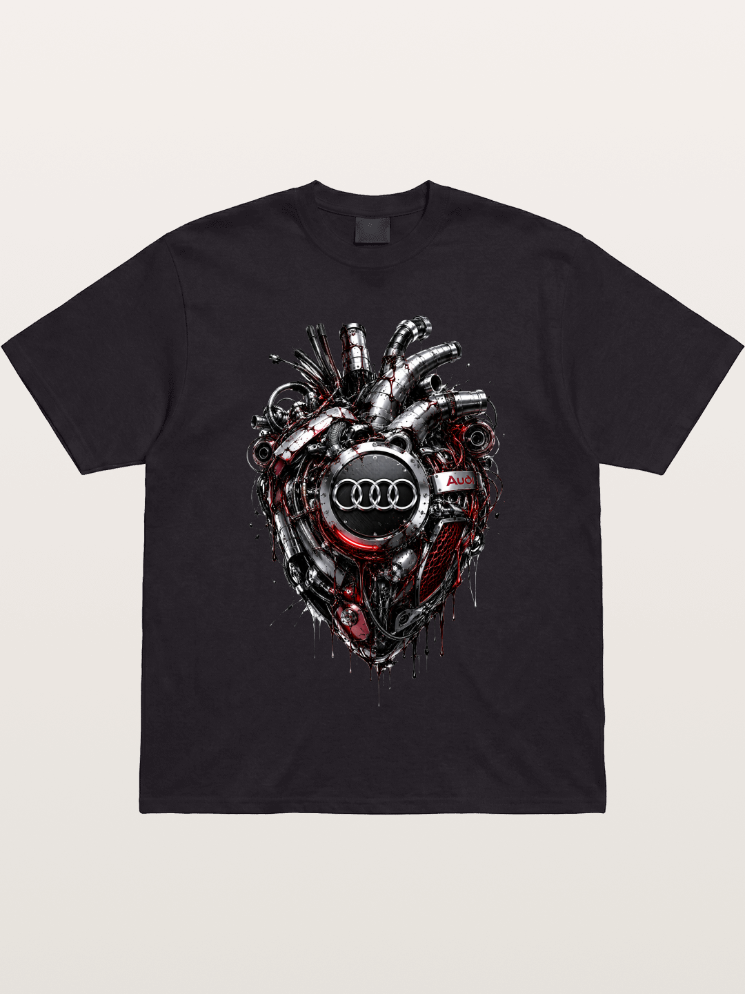 Audi Mechanical Heart Poster Gildan T-shirt