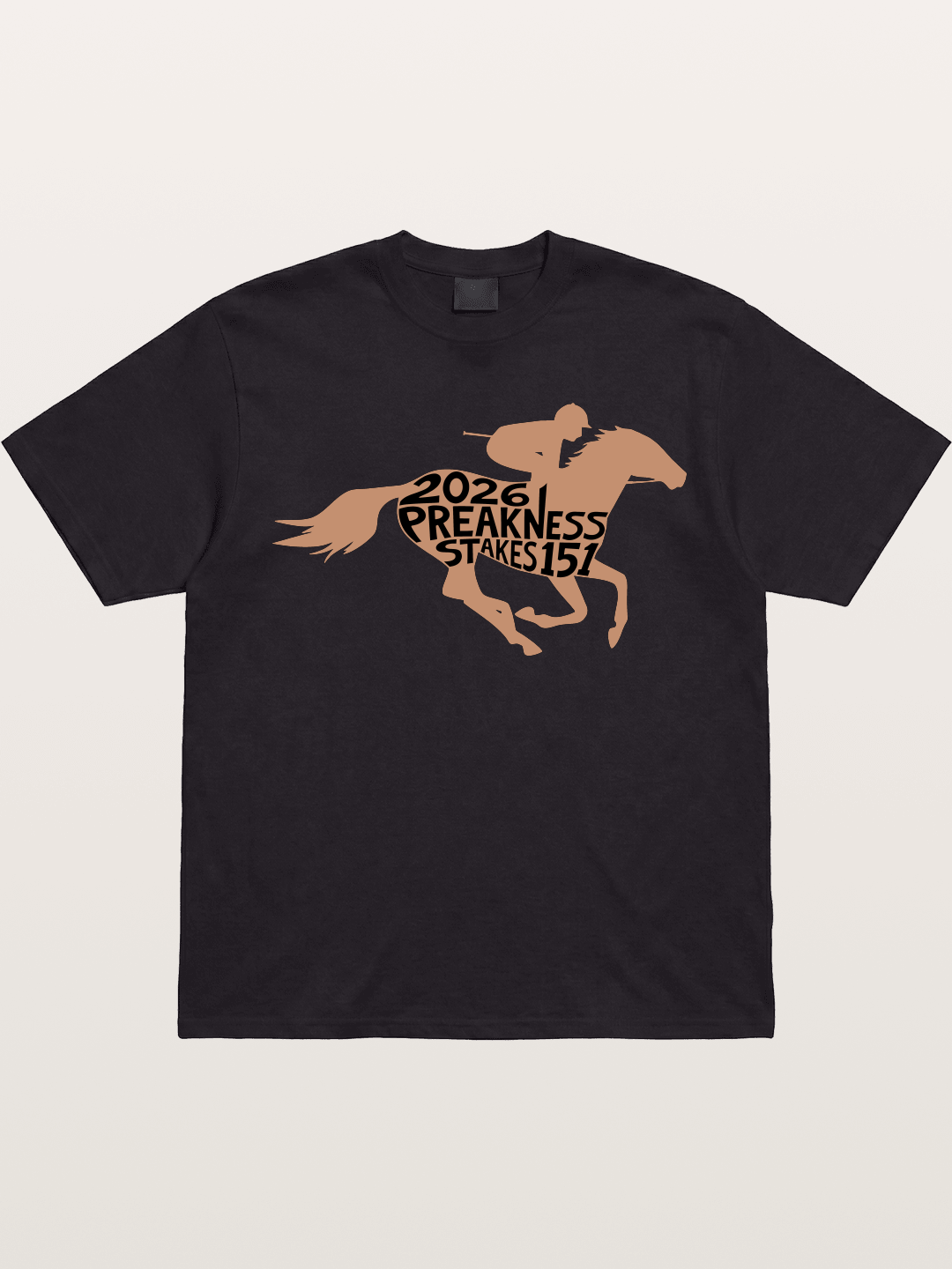 Preakness Stakes 151 Horse Silhouette Gildan T-shirt