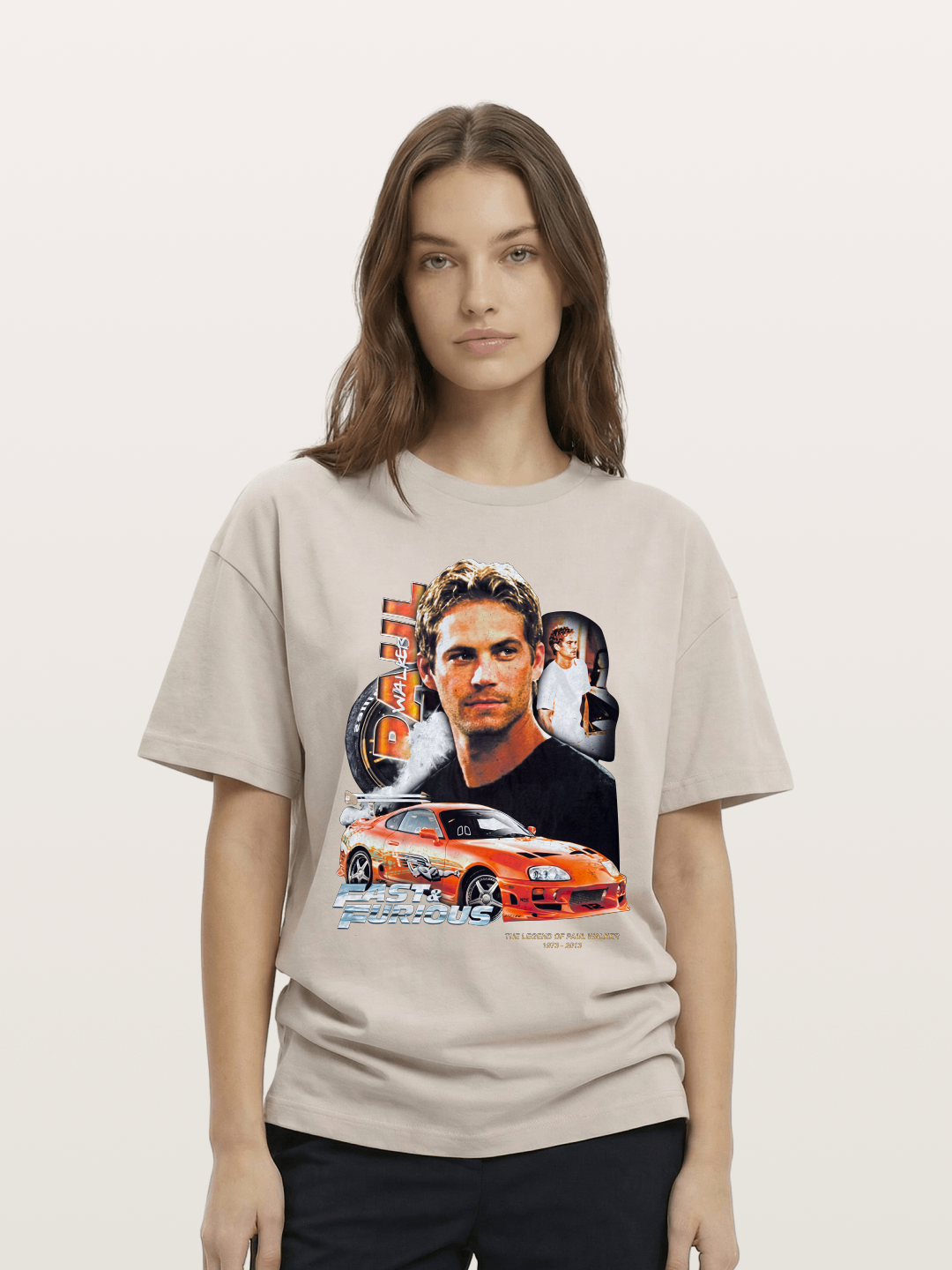 Orange Supra Fast & Furious Cotton T-shirt