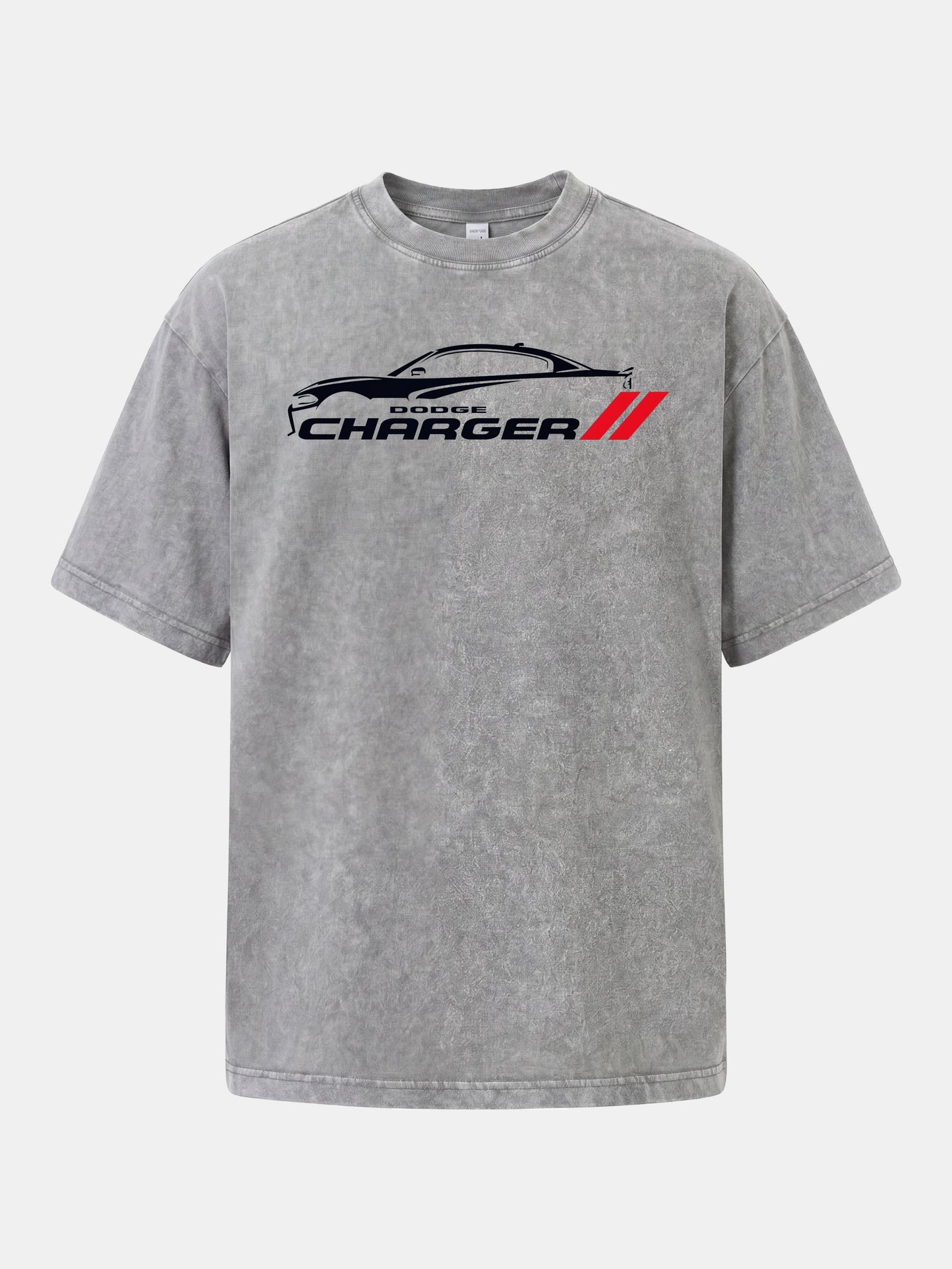 Charger Silhouette Strip Art Washed T-shirt