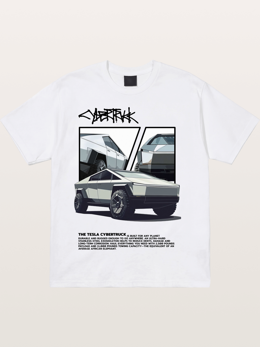 Tesla Cybertruck Poster Cotton T-shirt