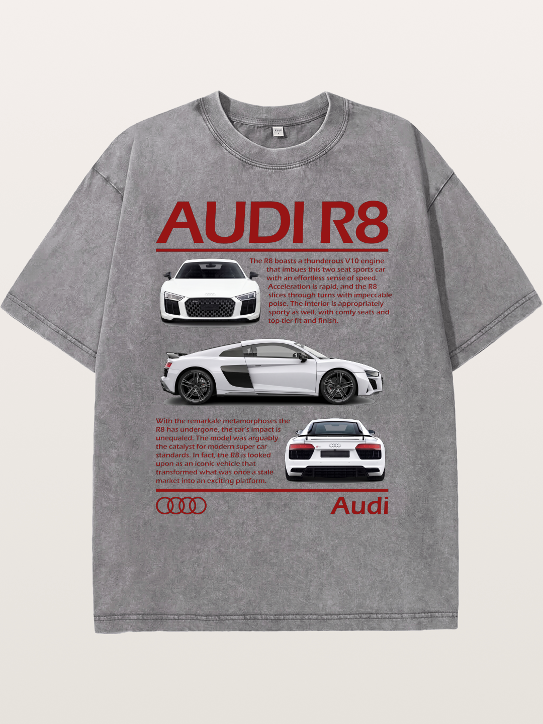 Audi R8 Multi Angle Showcase Washed T-shirt