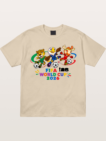 2026 World Cup Mascots Art Gildan T-shirt