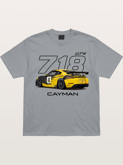 Porsche 718 Cayman GT4 Poster Gildan T-shirt