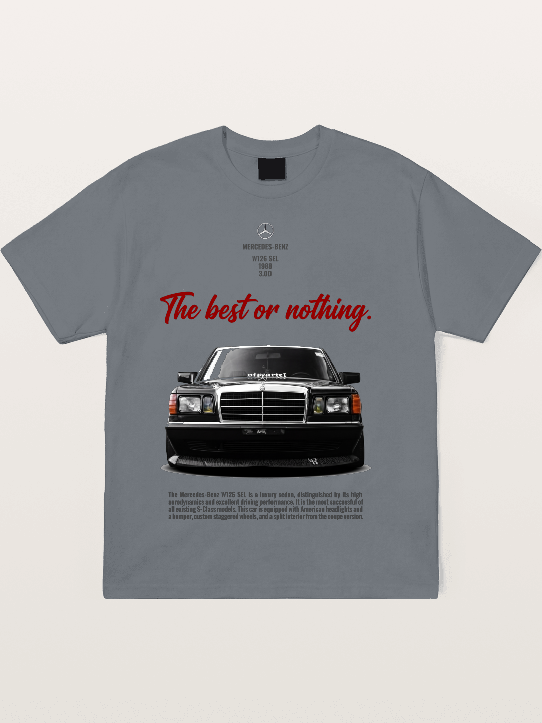 Mercedes W126 SEL Retro Cotton T-shirt