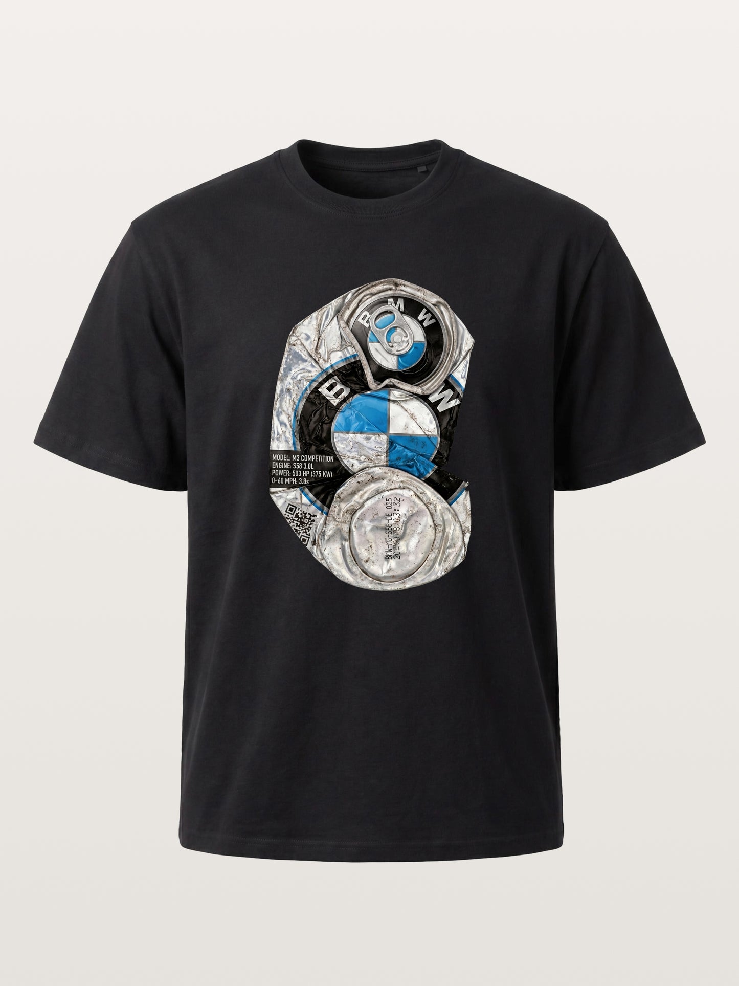 Crushed BMW Cans Collage Gildan T-shirt