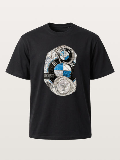 Crushed BMW Cans Collage Gildan T-shirt