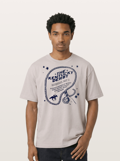 Kentucky Derby Rope Lasso Graphic Cotton T-shirt