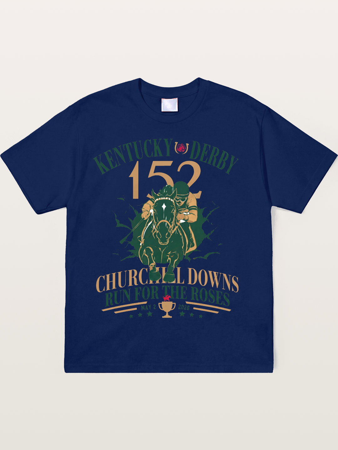 152nd Kentucky Derby Vintage Print Soft-Stay T-shirt