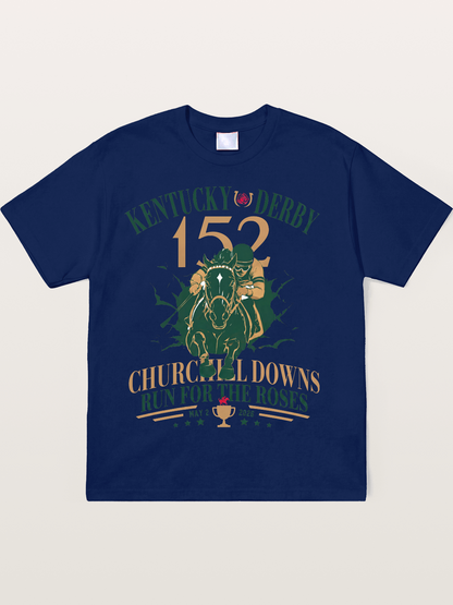 152nd Kentucky Derby Vintage Print Soft-Stay T-shirt