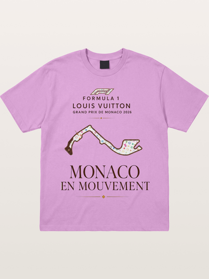 LV x F1 Monaco Track Art Gildan T-shirt