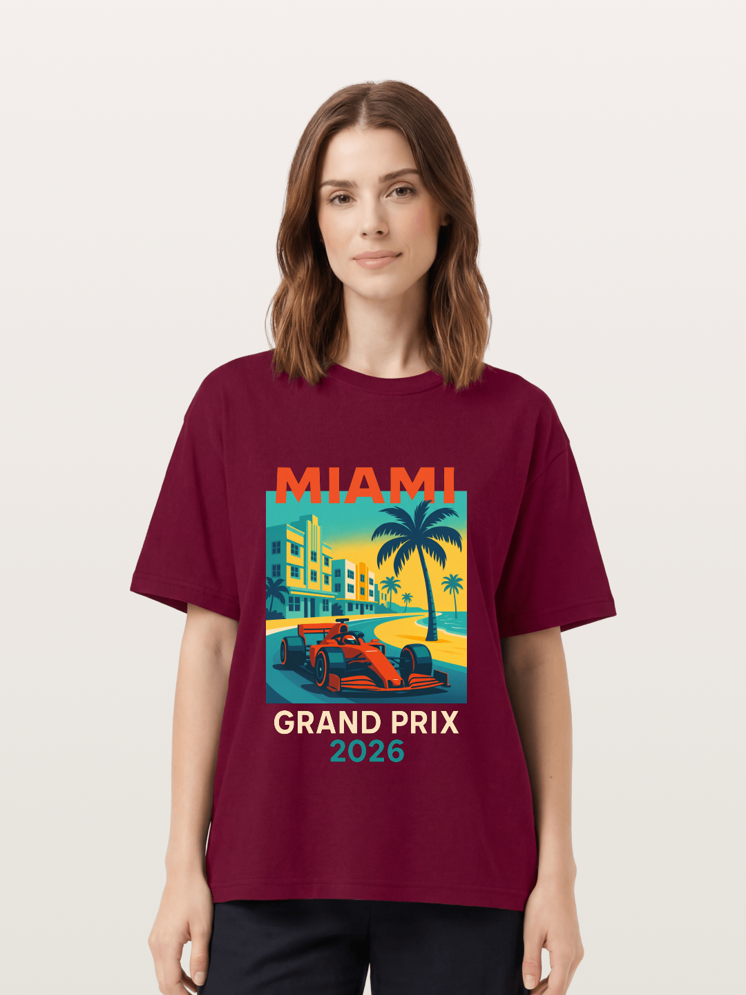 Miami Retro Race Vibes Gildan T-shirt