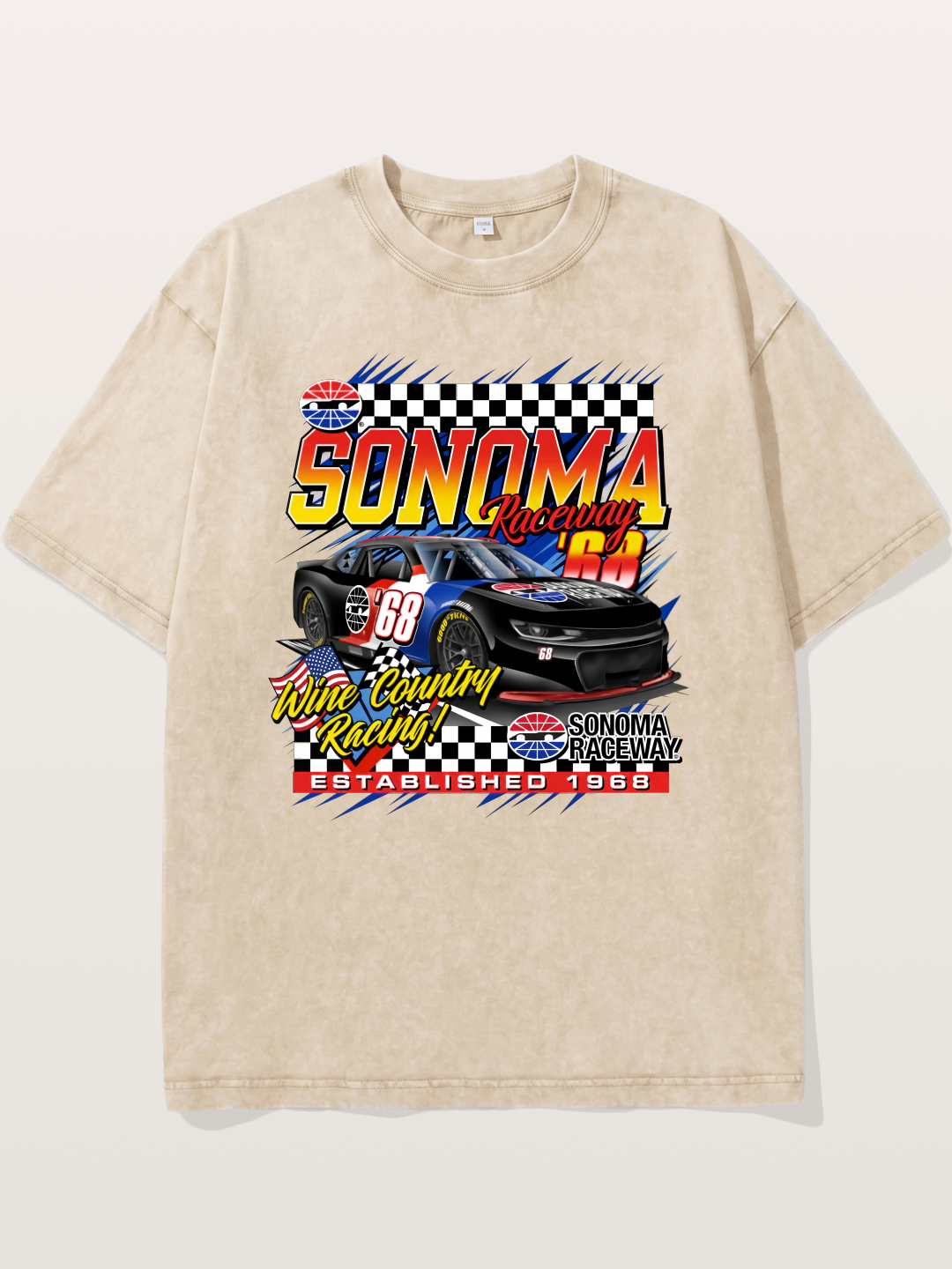 Sonoma NASCAR Wine Country Racing Washed T-shirt