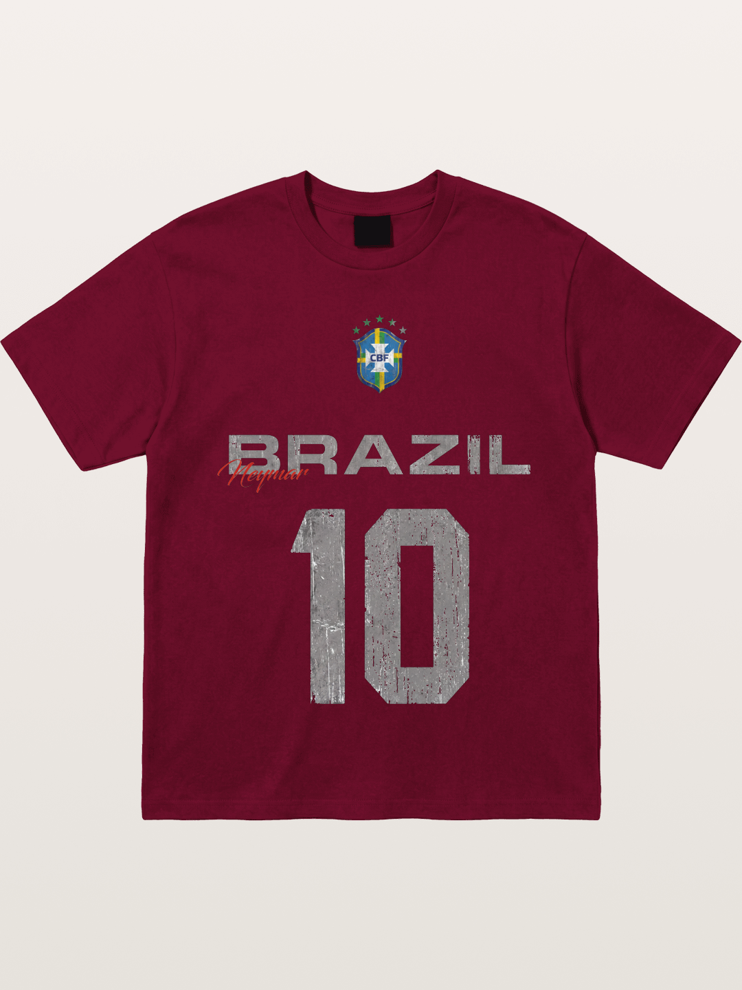 Brazil Neymar 10 Vintage Gildan T-shirt