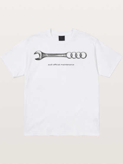 Audi Maintenance Wrench Art Cotton T-shirt