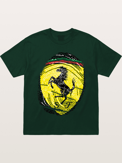 Ferrari Fingerprint Logo Gildan T-shirt