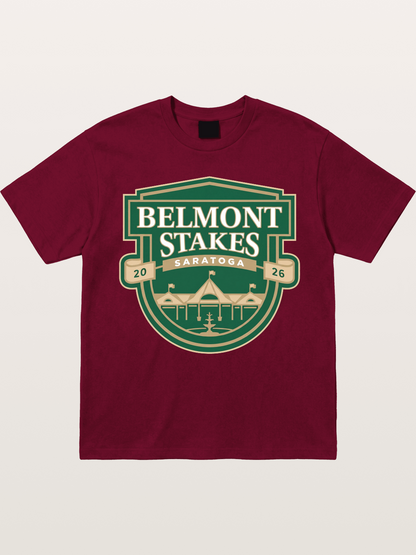 Belmont Stakes Shield Crest Gildan T-shirt