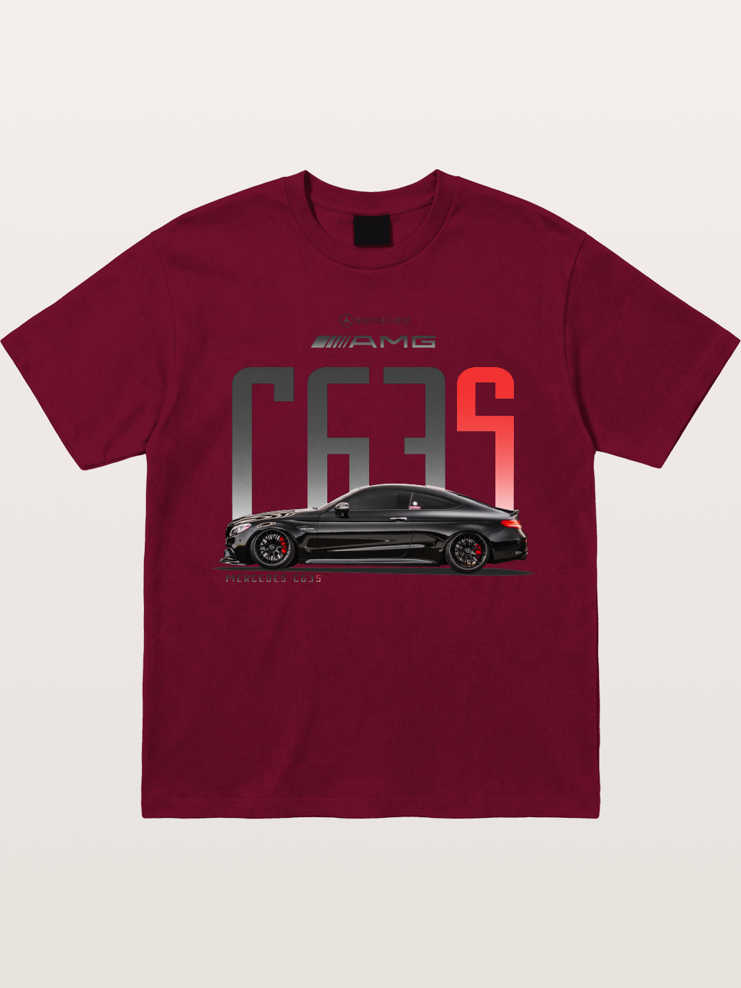C63S AMG Black Mercedes Sports Car Gildan T-shirt