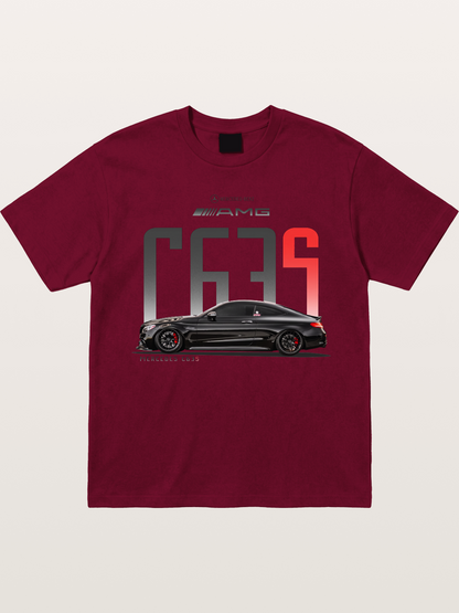 C63S AMG Black Mercedes Sports Car Gildan T-shirt
