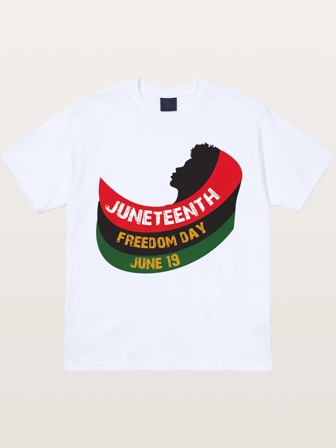Juneteenth Freedom Day Silhouette Gildan T-shirt