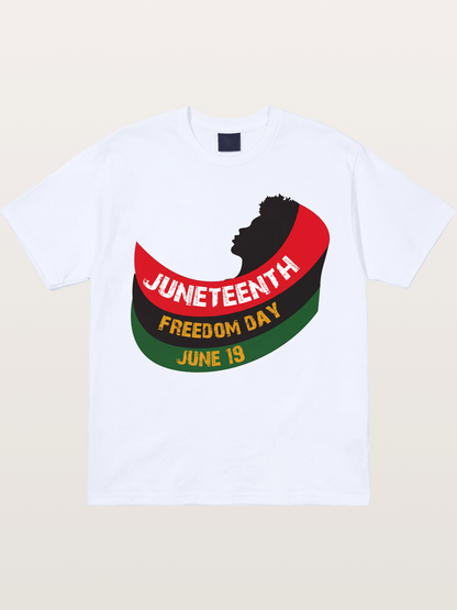 Juneteenth Freedom Day Silhouette Gildan T-shirt