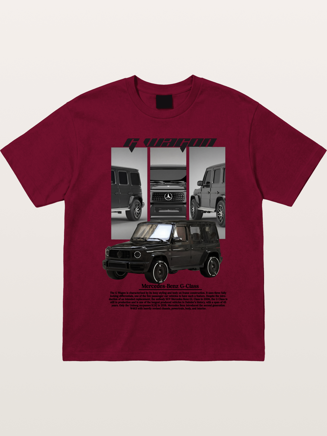 Mercedes G-Wagon Multi Angle View Gildan T-shirt