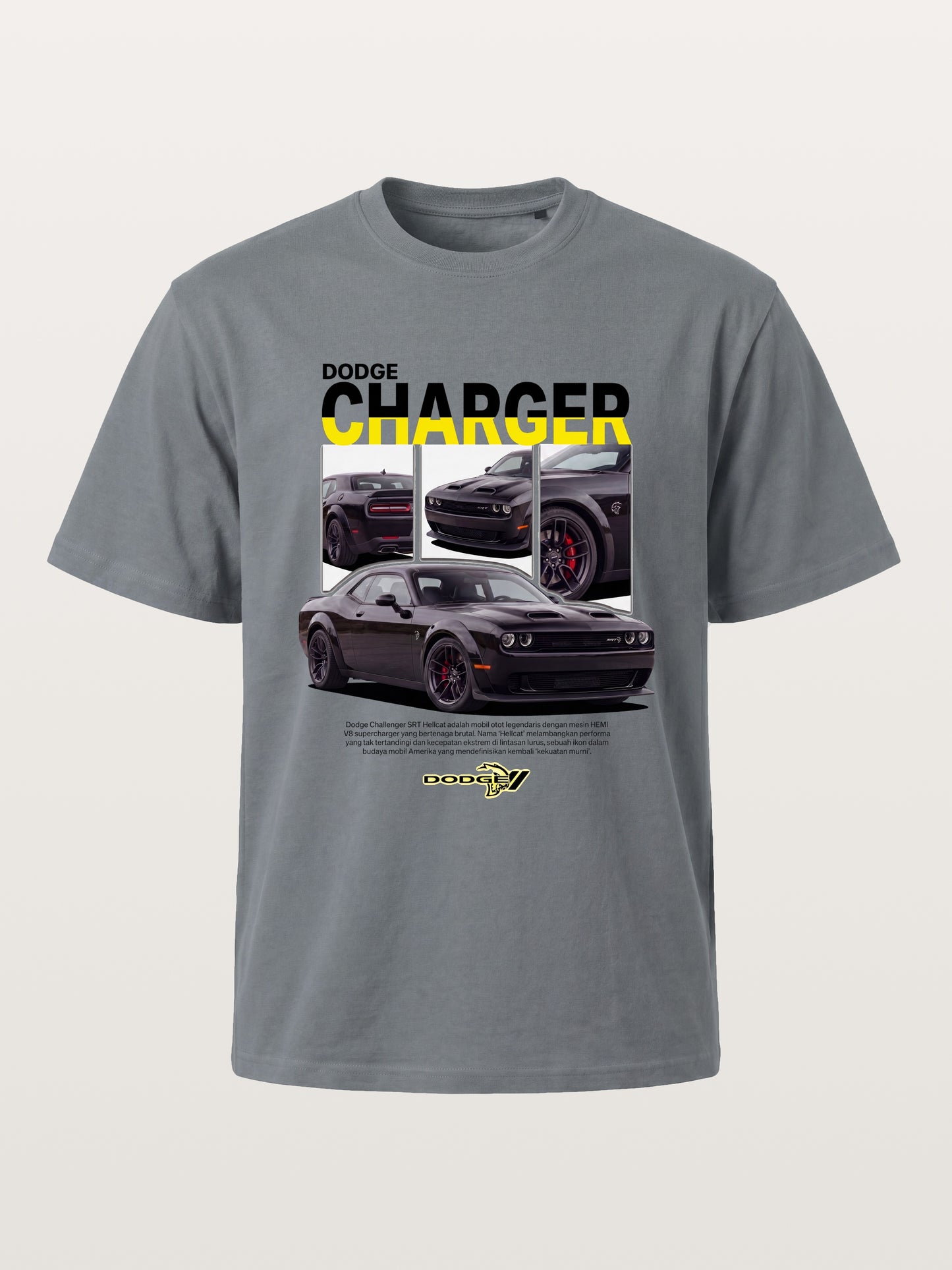 Dodge Hellcat Triple Car Collage Cotton T-shirt