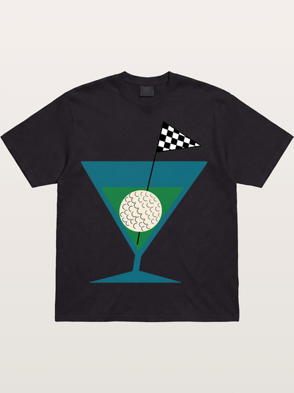 Golf Martini Cotton T-shirt