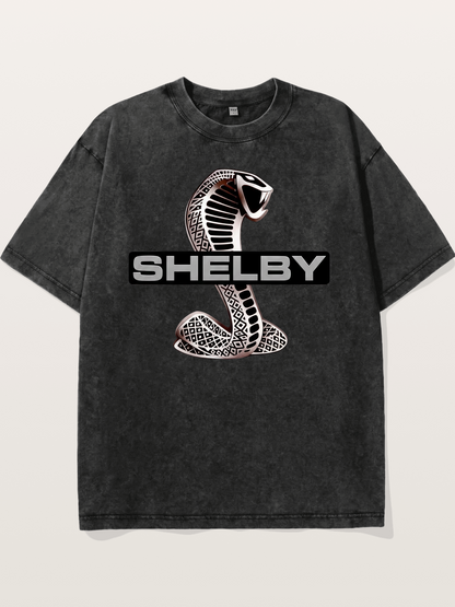 Shelby Cobra Logo Artwork Washed T-shirt
