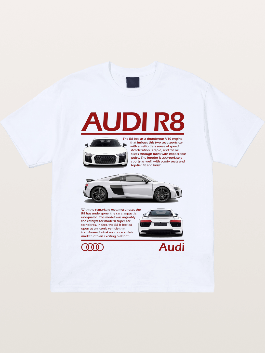 Audi R8 Multi Angle Showcase Gildan T-shirt