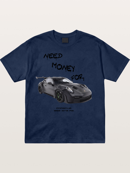 Porsche 992 GT3 RS Need Money Cotton T-shirt....