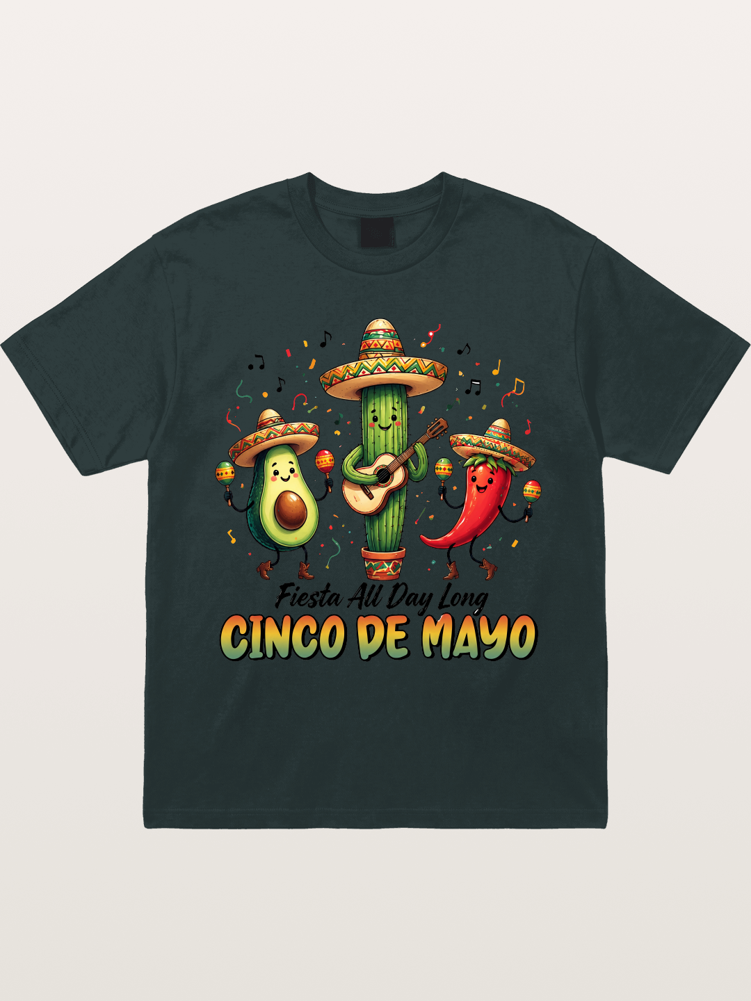 Mexican Fiesta Cartoon Characters Gildan T-shirt