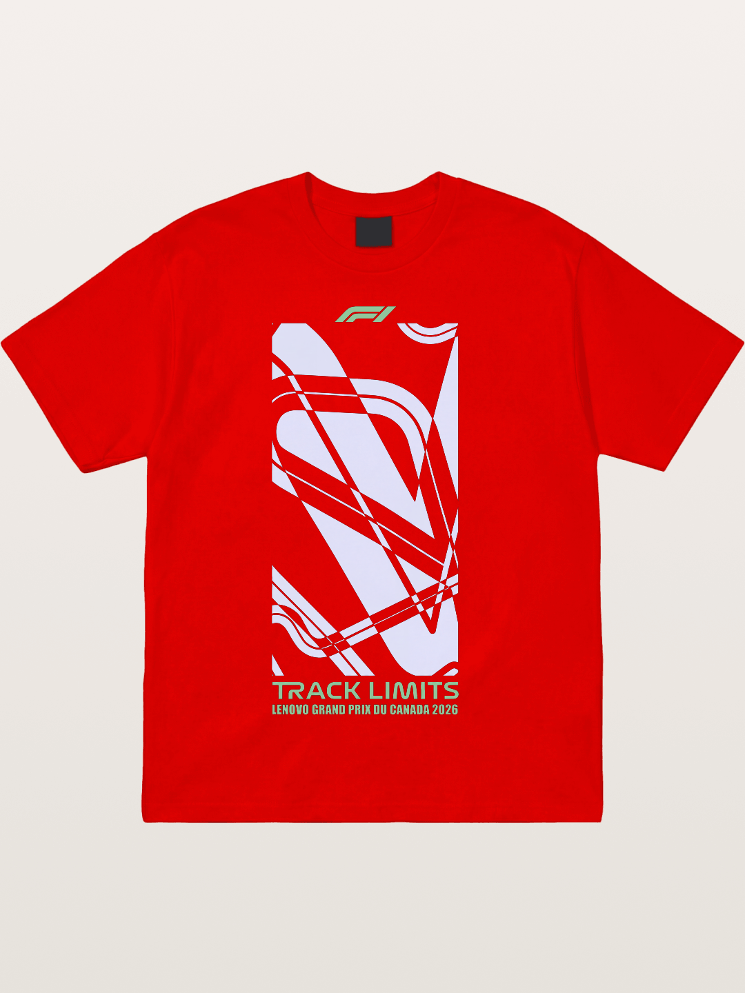 F1 Canada Track Line Art Cotton T-shirt