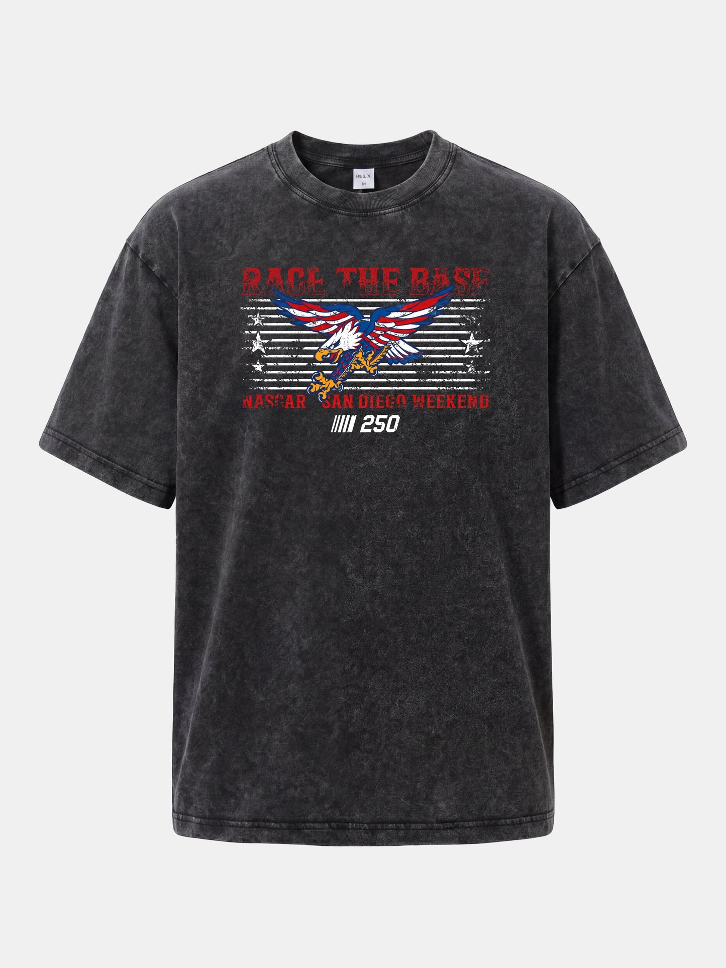 San Diego NASCAR Eagle Patriotic Theme Washed T-shirt