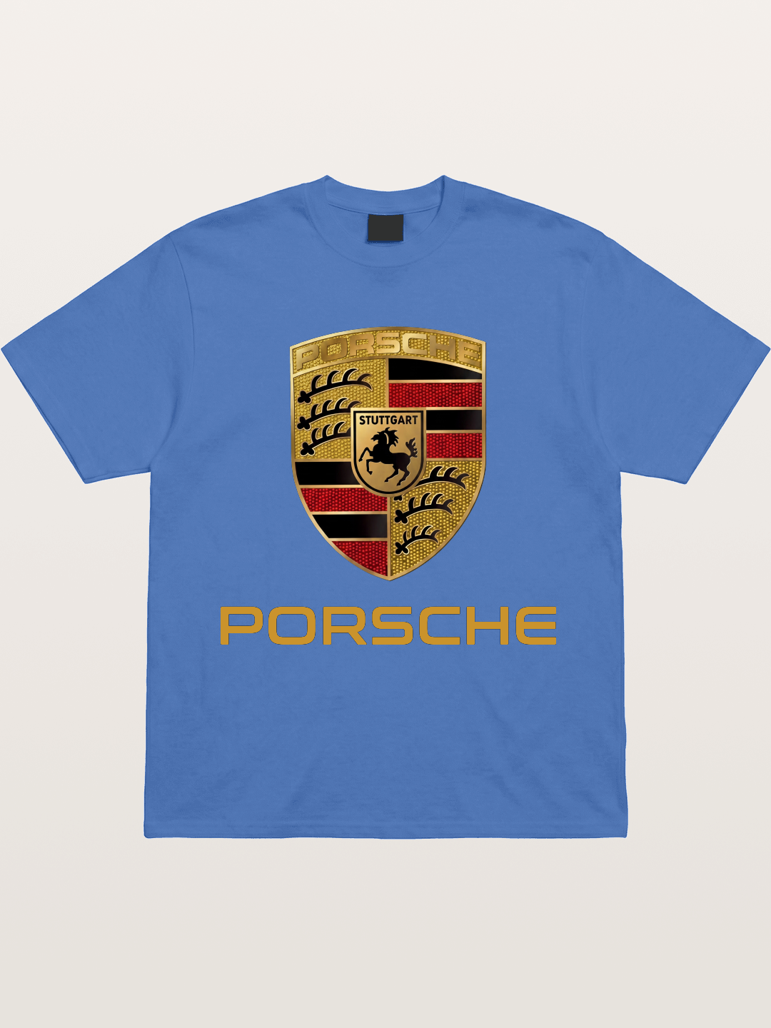 Porsche Golden Emblem Gildan T-shirt