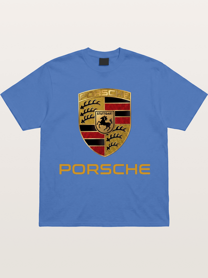 Porsche Golden Emblem Gildan T-shirt