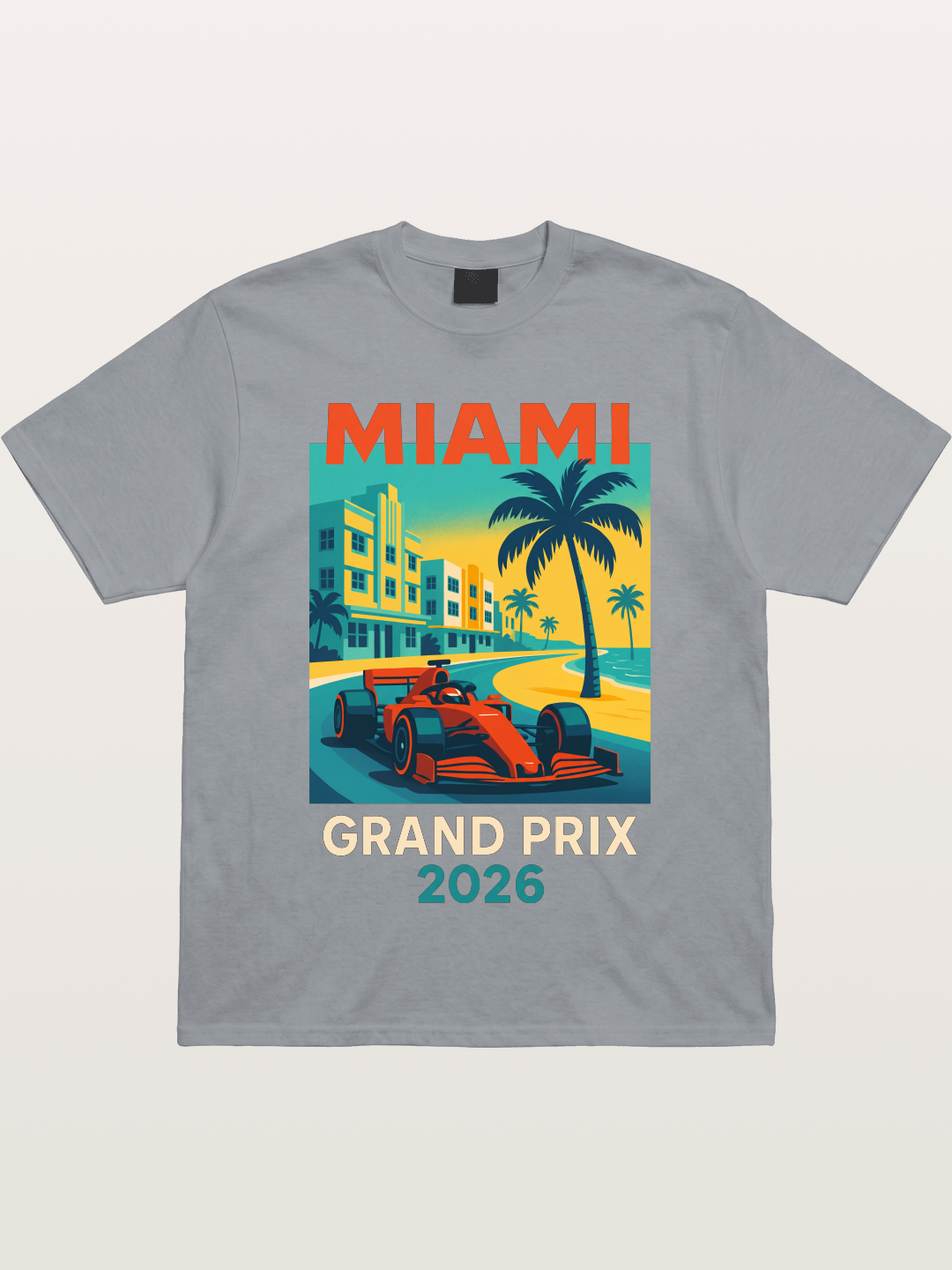 Miami Retro Race Vibes Gildan T-shirt