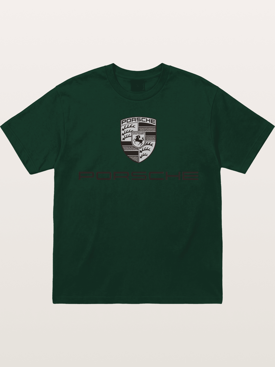 Monochrome Porsche Crest Gildan T-shirt