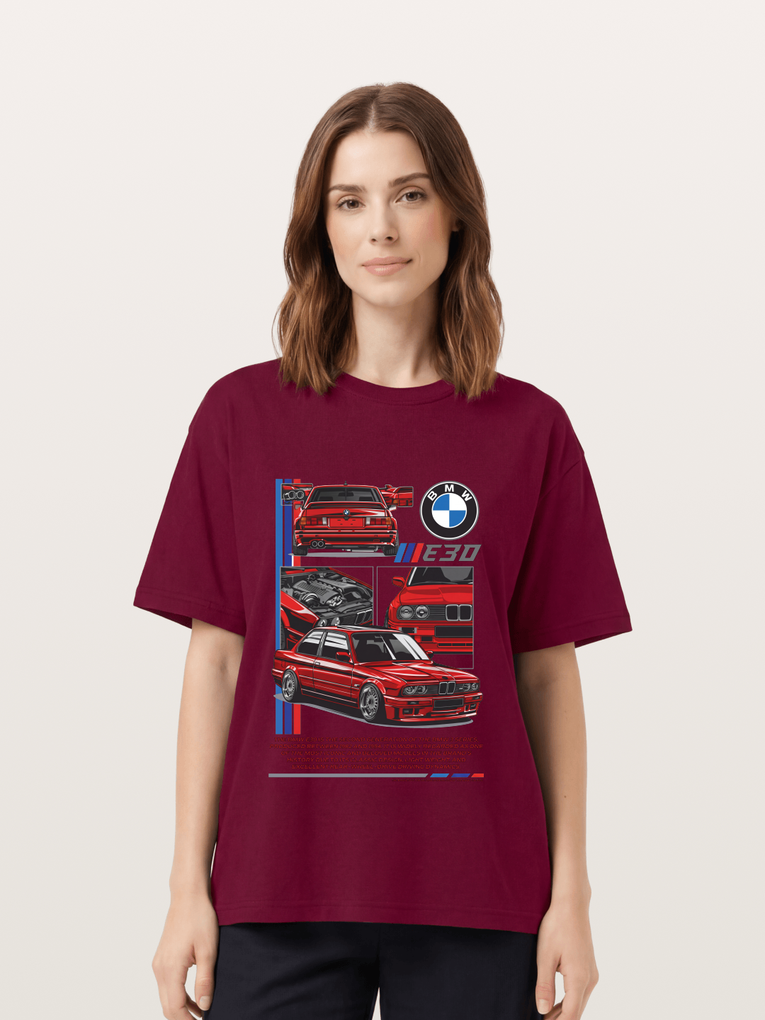 BMW E30 Multi Angle Collage Gildan T-shirt