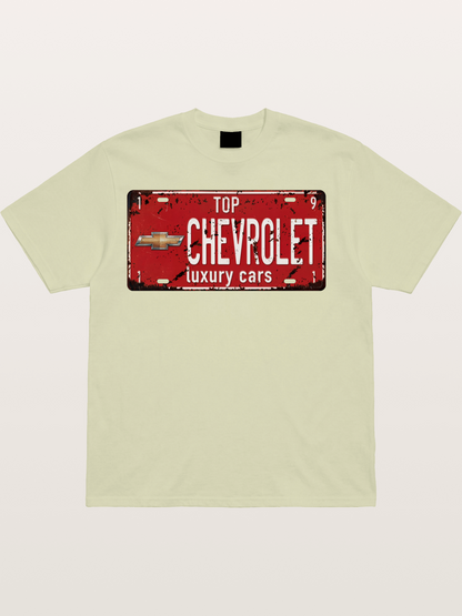 Chevrolet License Plate Cotton T-shirt