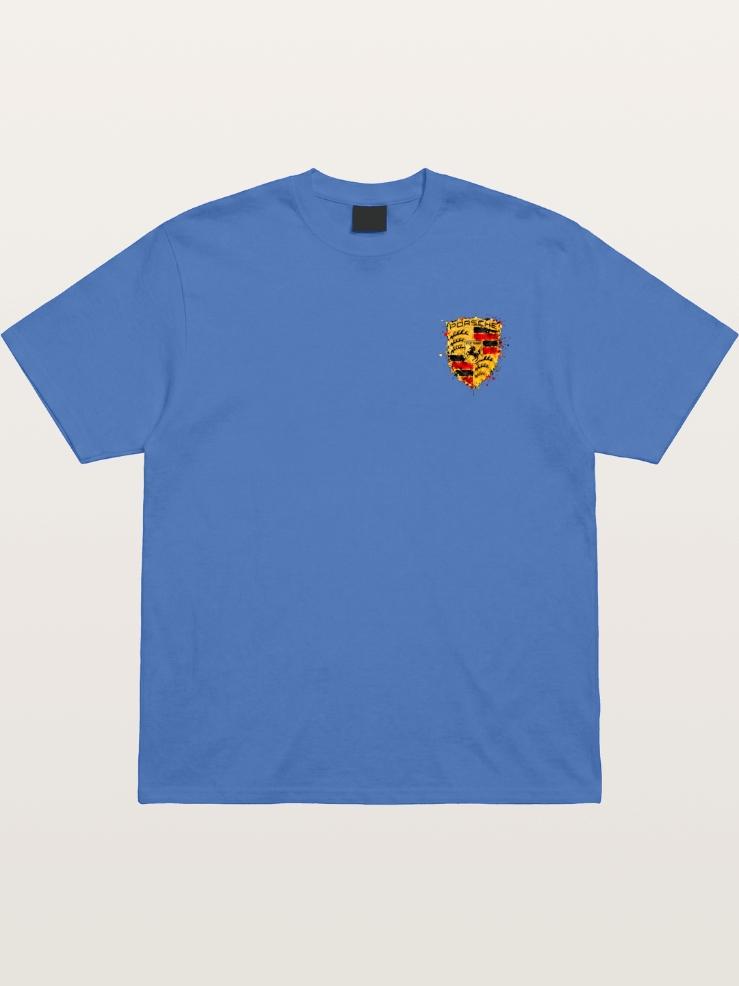 Porsche Splash Crest Design Gildan T-shirt