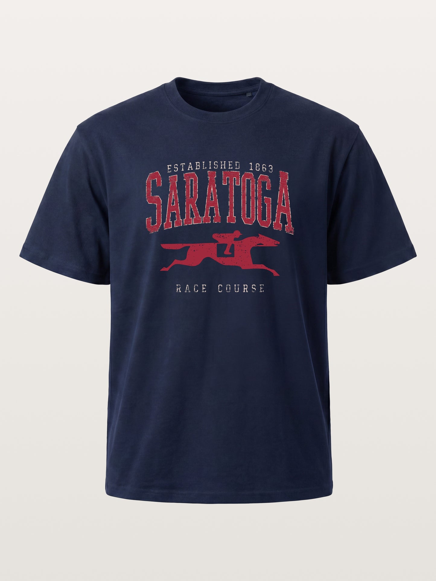 Saratoga Vintage Horse Silhouette Cotton T-shirt
